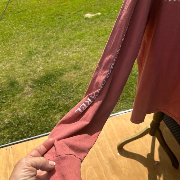 Back roads, apparel Men's Pink Long Sleeve Shirt - Picture 4 of 7